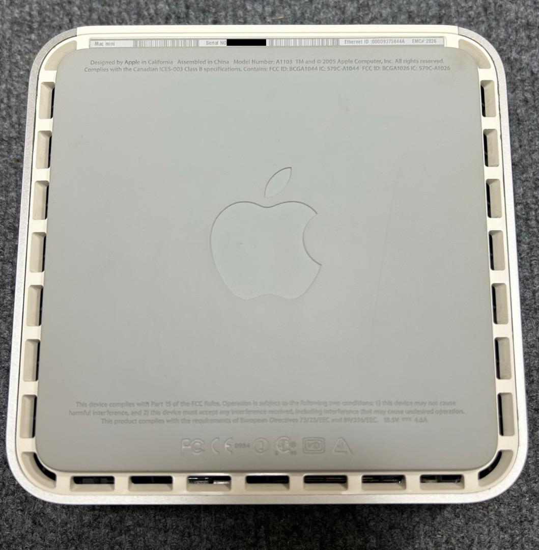 Mac mini 初代2005 PPC G4 1.42 1Gb 80Gb 優良品