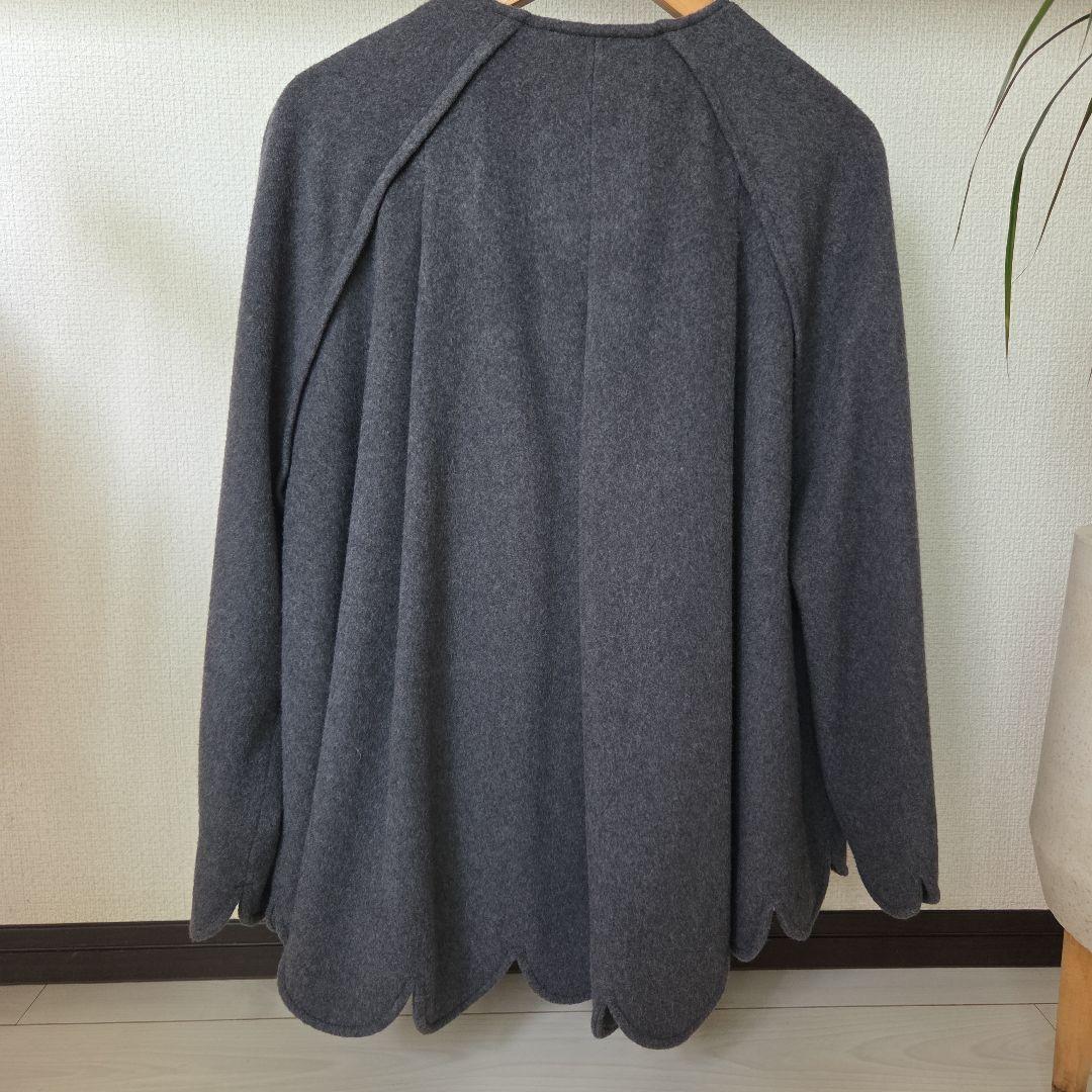 cygne シーニュ　スカラップケープsophie 　ポンチョ　グレー　サイズ0
