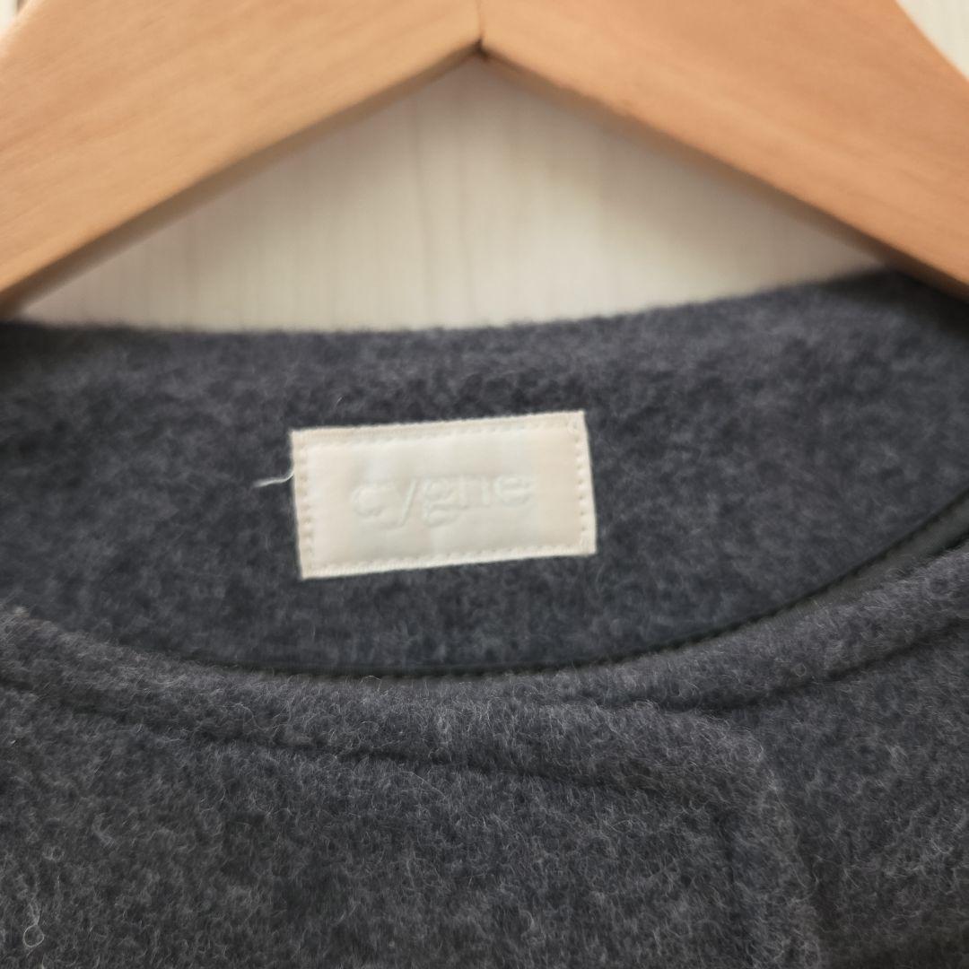 cygne シーニュ　スカラップケープsophie 　ポンチョ　グレー　サイズ0