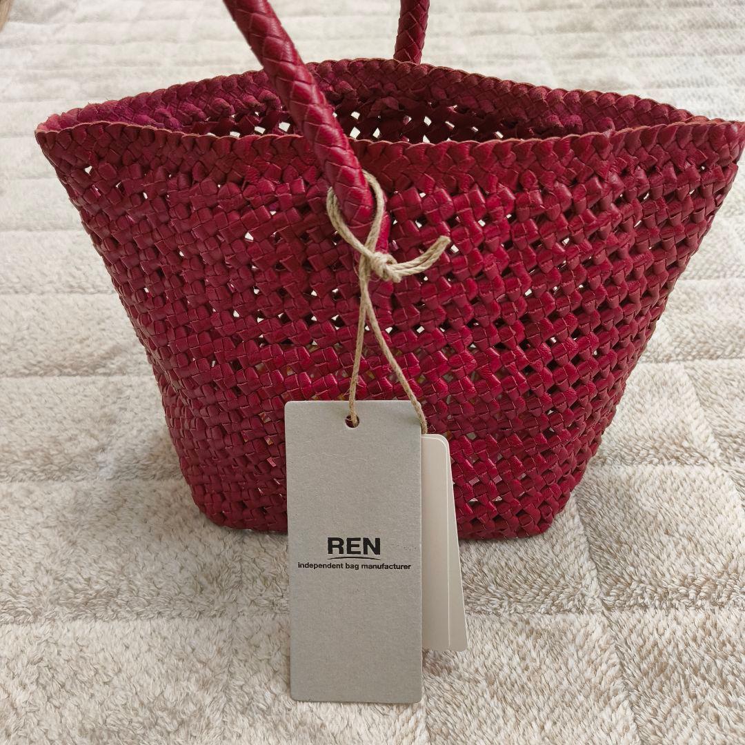 【タグ付】REN レザー メッシュバッグ 小型