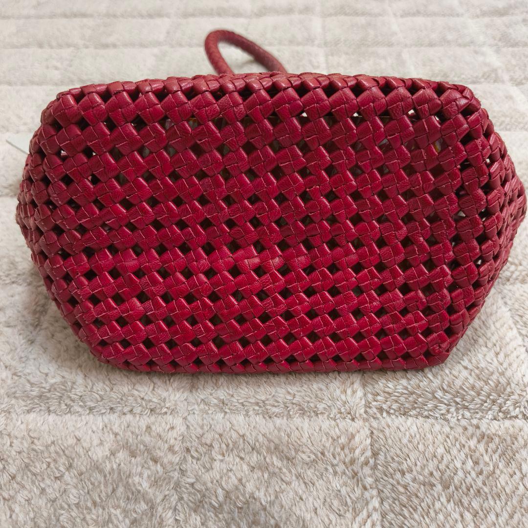 【タグ付】REN レザー メッシュバッグ 小型