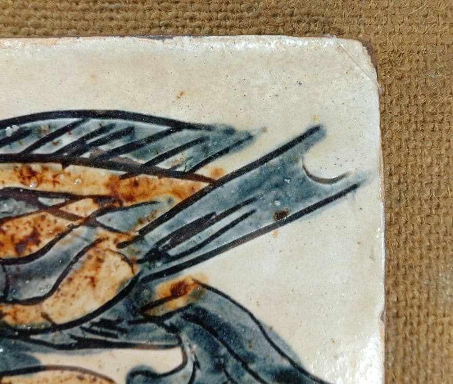 【本物保証】金城次郎 壷屋焼 魚紋陶額 人間国宝 屋久杉額入り やちむん