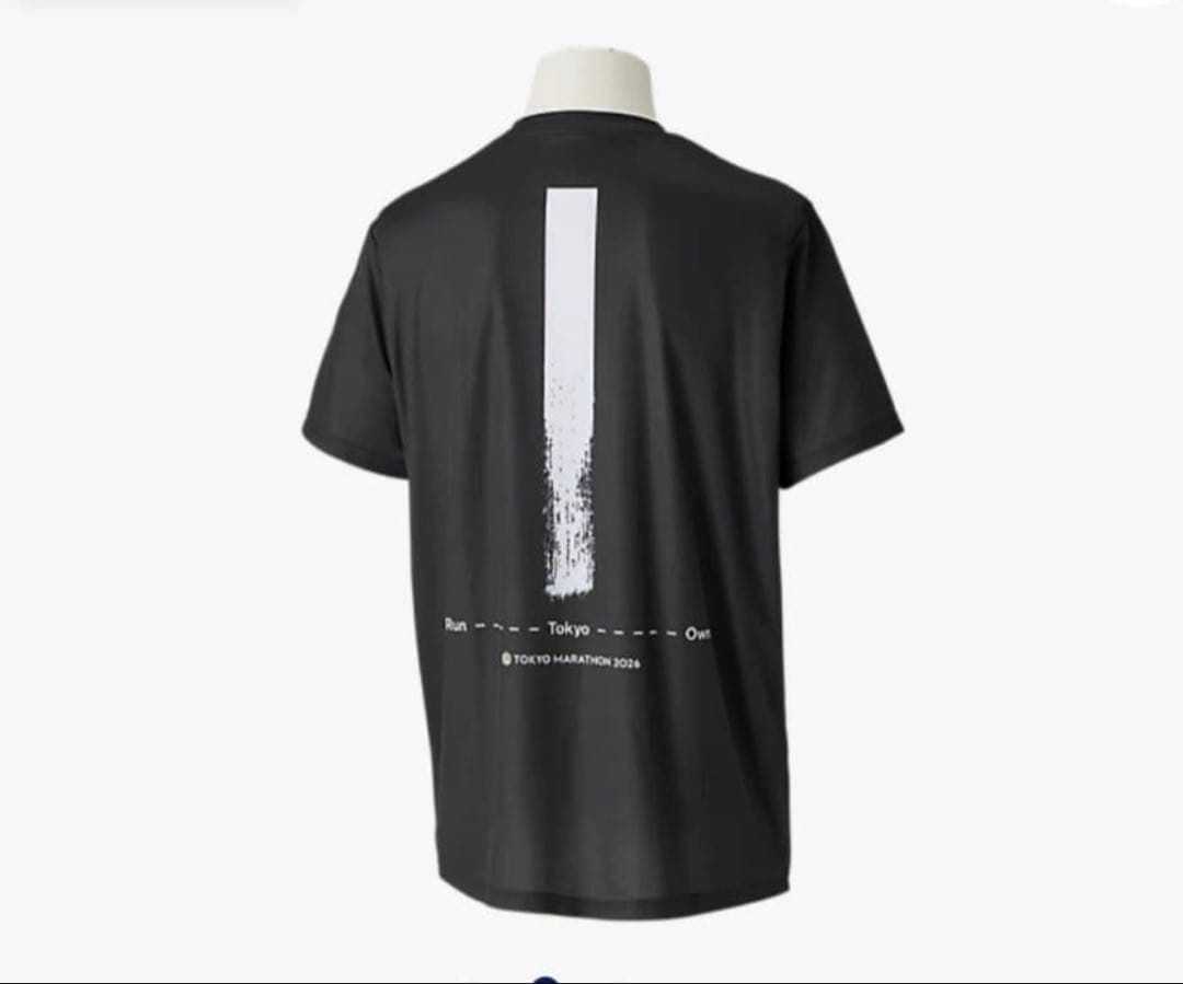 ASICS 東京マラソン 2026 Tシャツ ブラック
