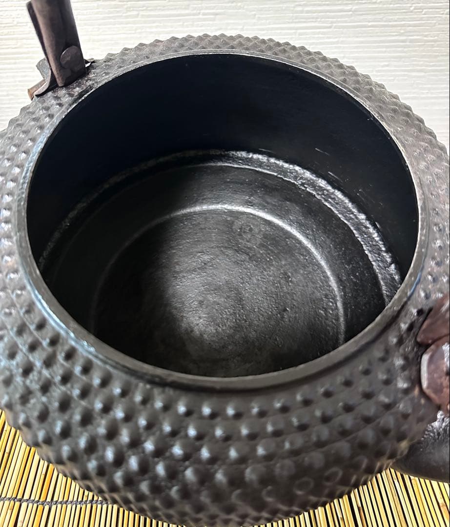 未使用品、超珍品　南部成龍堂鋳造所 斎峰 及川光正造 大アラレ 売約済み