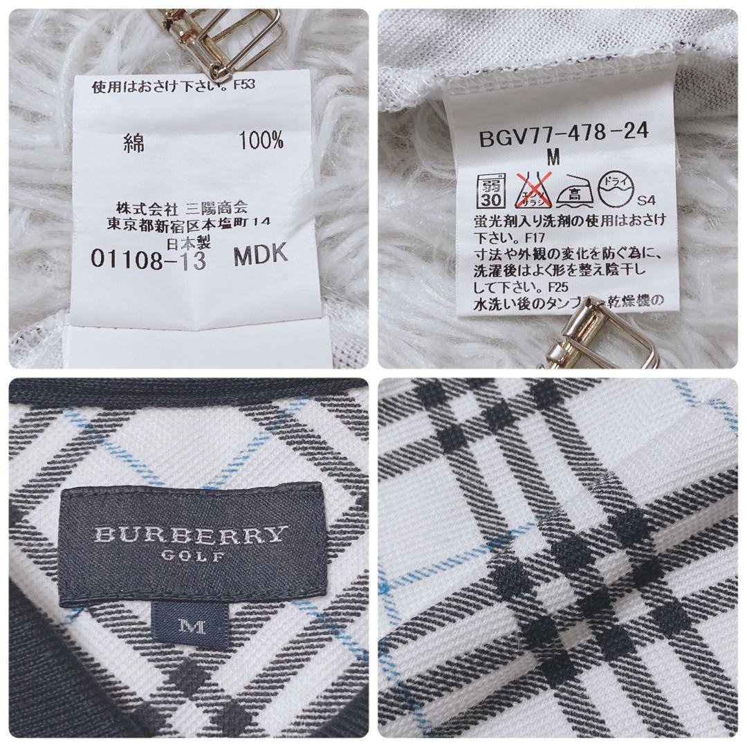 バーバリーゴルフ　半袖ワンピース　ゴルフウェア　半袖　チェック柄　日本製