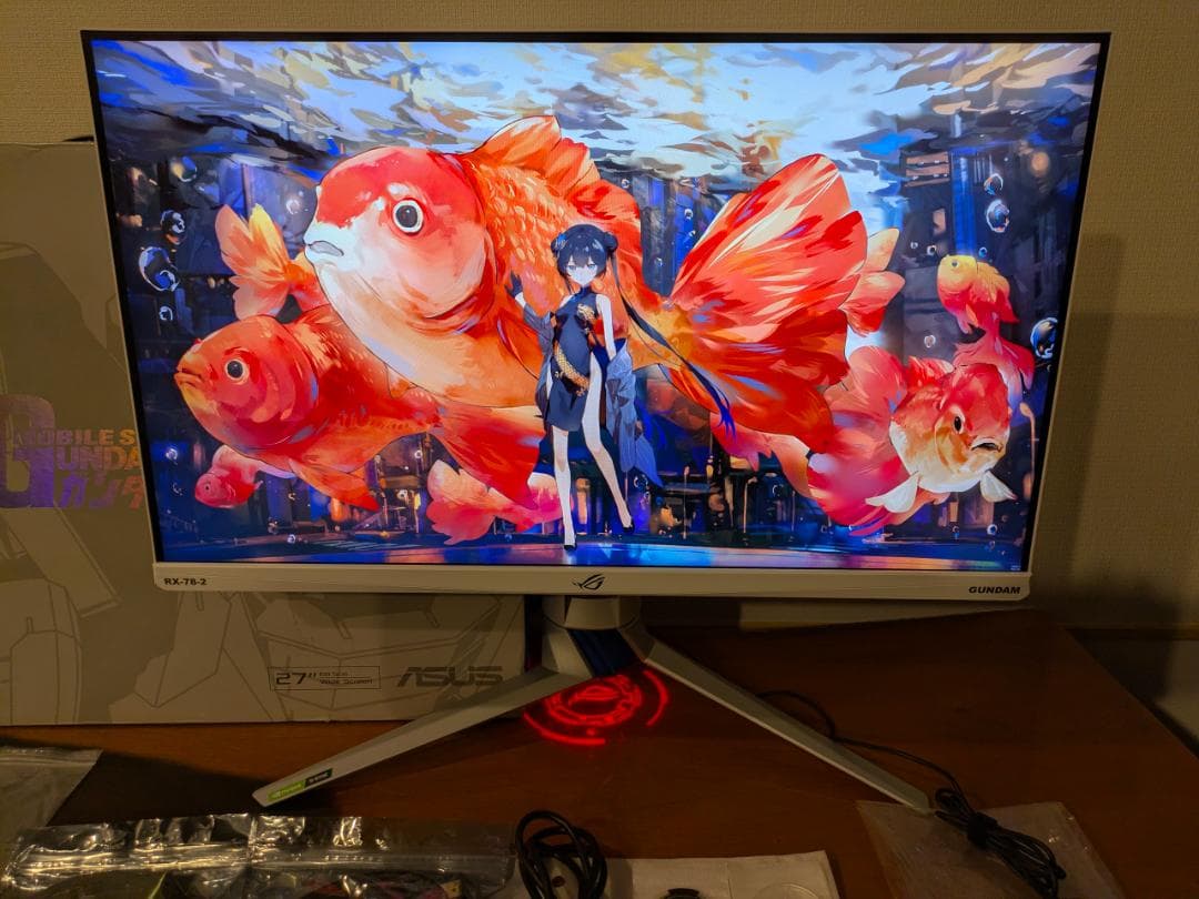 ASUS 機動戦士ガンダム ROG Strix XG279Q-G モニター