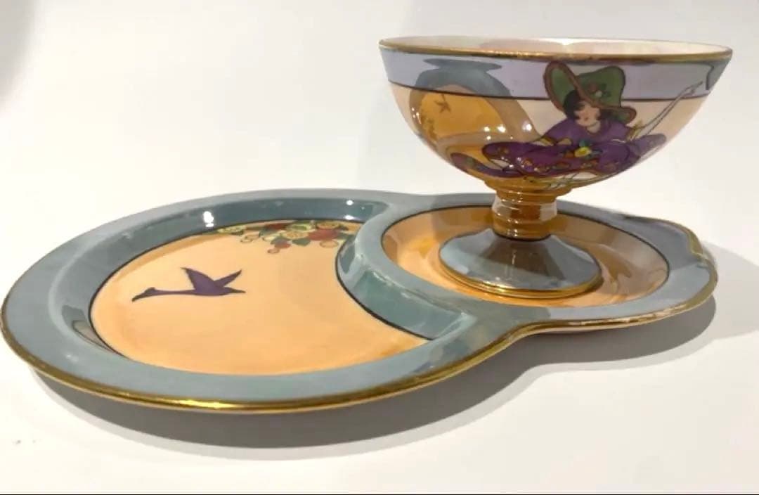 オールドノリタケ アールデコ アイスクリームセット