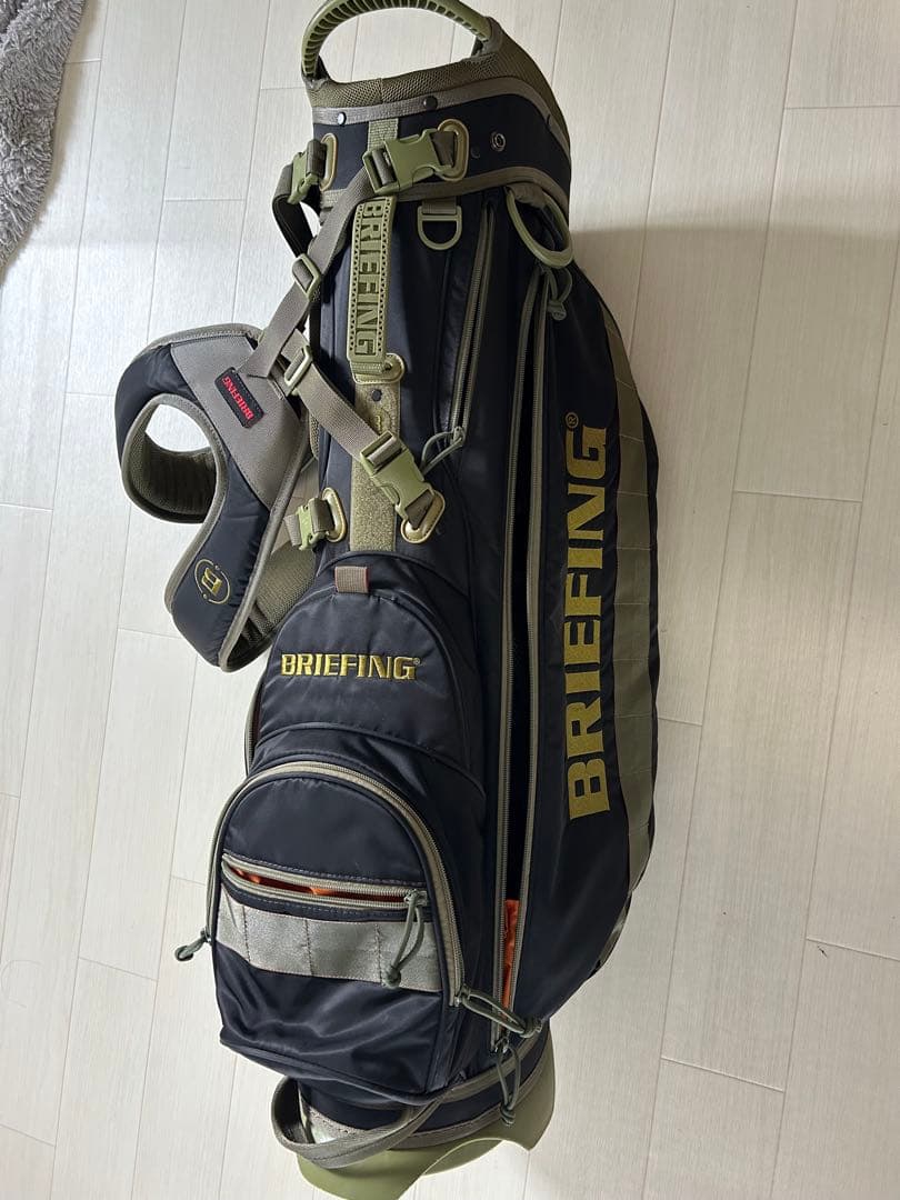 BRIEFING キャディバッグ ブラック/オリーブ　 ネームプレート未使用