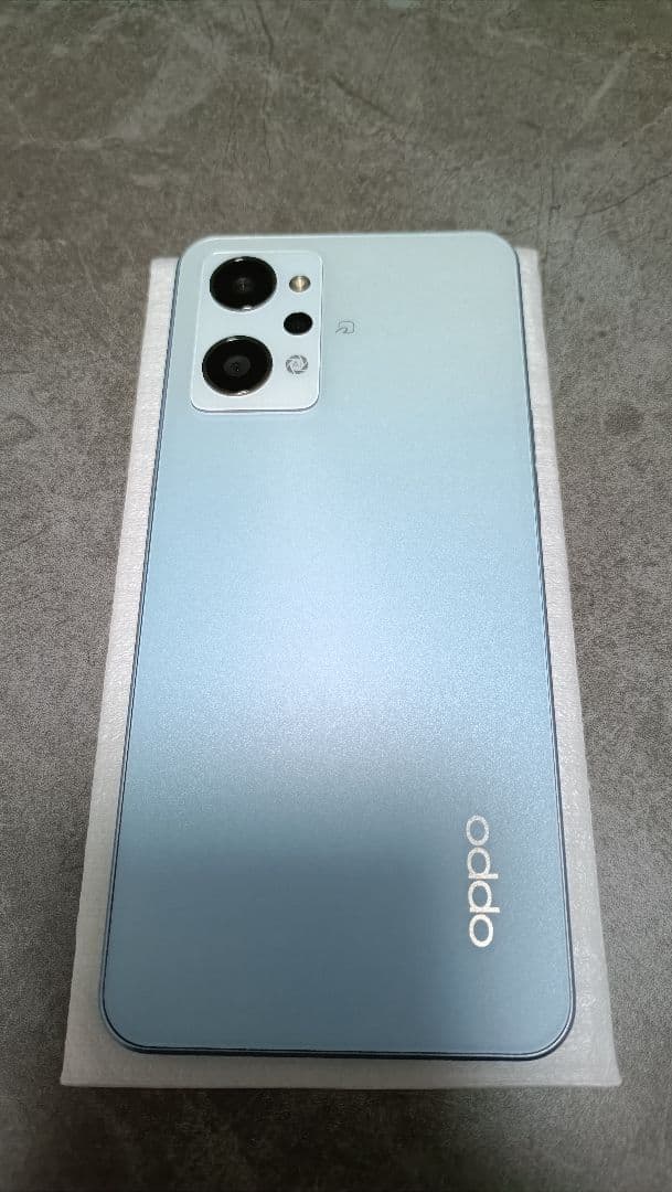 即納 SIMフリー OPPO Reno 7a ドリームブルー 美品 フィルム特典