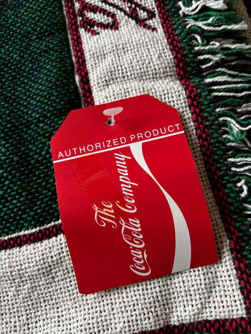 コカコーラ　ラグ　コットン100% 非売品　made in USA