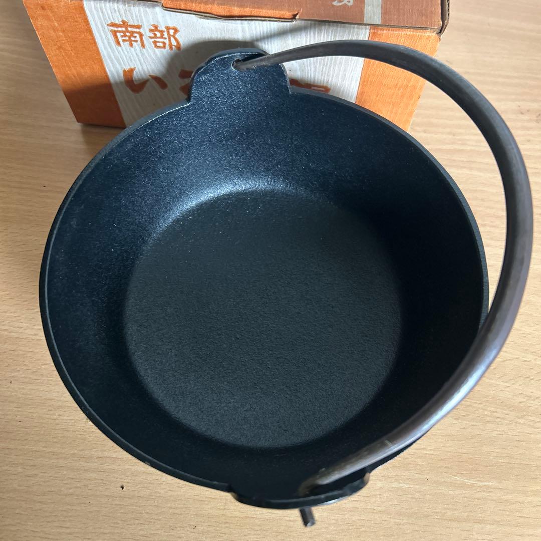 未使用5個セット 南部鉄器いろり鍋 17cm 鉄鍋 アウトドア・キャンプに