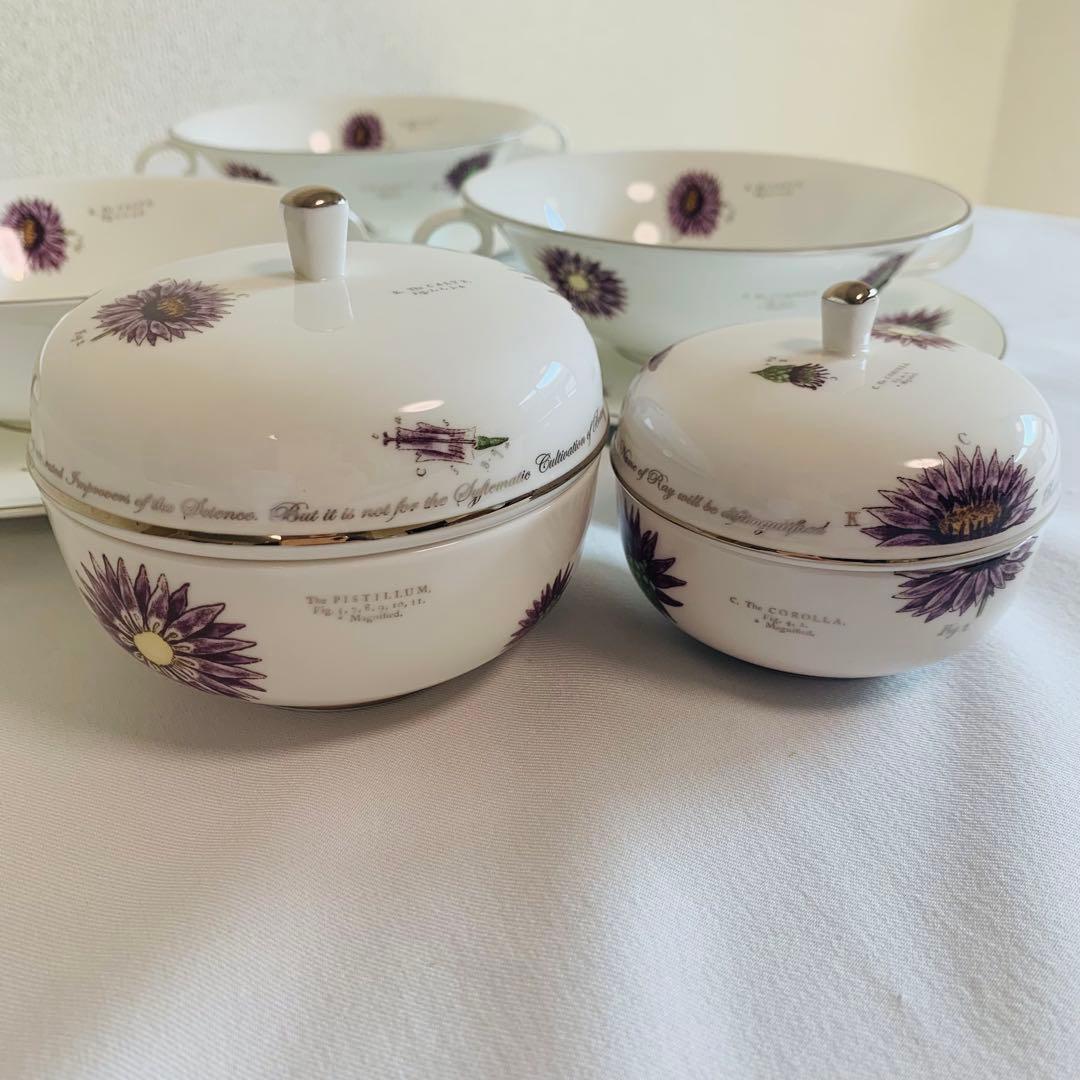 【希少】Asprey アスプレイ 花柄 スープカップ＆ボウル 英国製