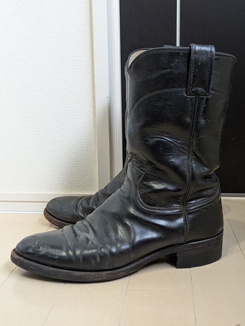 【専用】Justin ブラック ウエスタンブーツ 8D