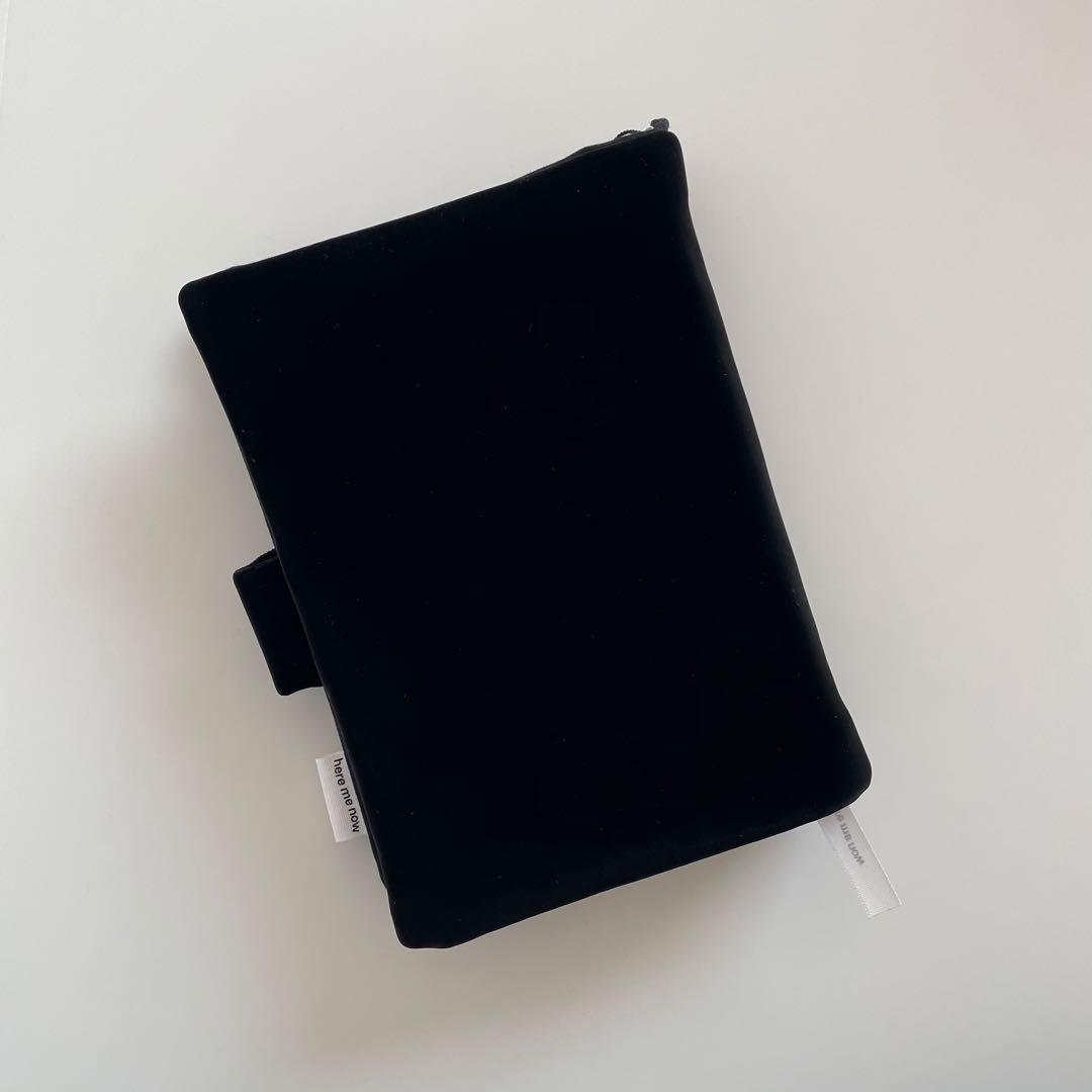 早い者勝ち　韓国　バインダー　カバー　貯金　リフィル　A6　黒　ベルベット