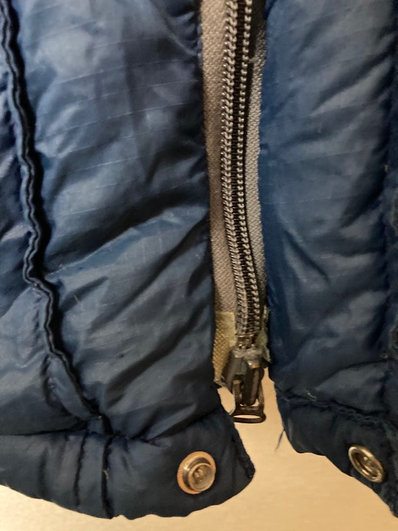 フード付 70sノースフェイス茶タグシェラパーカー ダウンジャケットUSA製