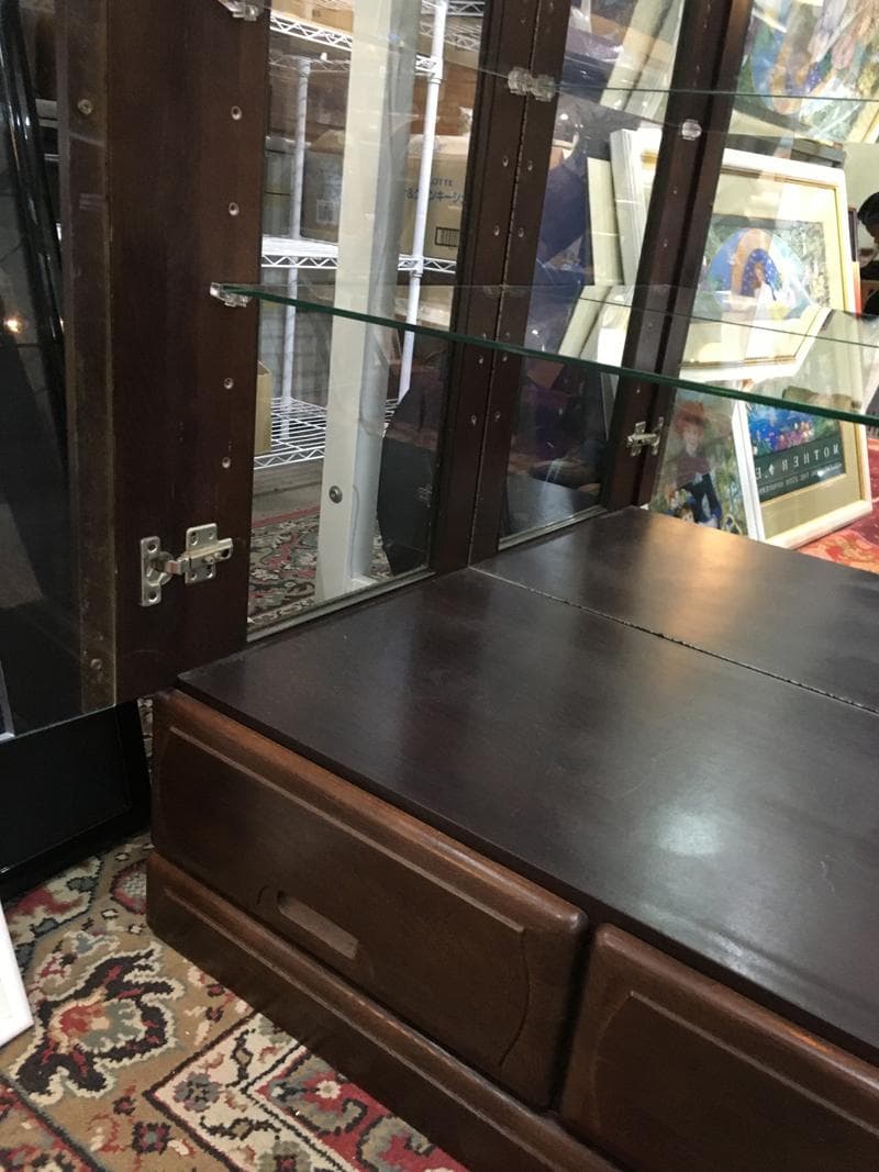 ★美品！　高級ミラーガラスキャビネット　4段タナ　180 X 80 cm