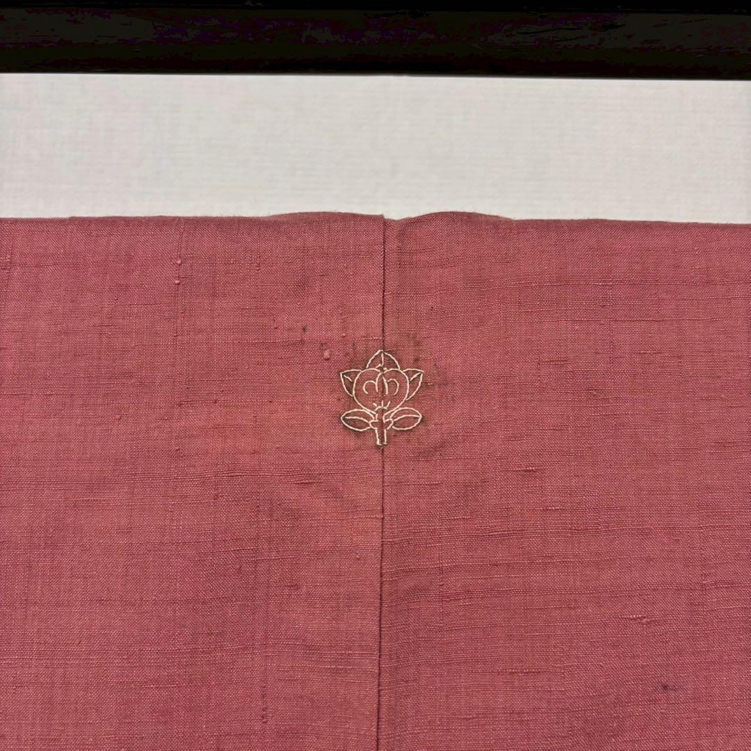 本場結城紬 奥順 はたおり娘 裄66 無地紬 着物 正絹 一つ紋 RK-5540