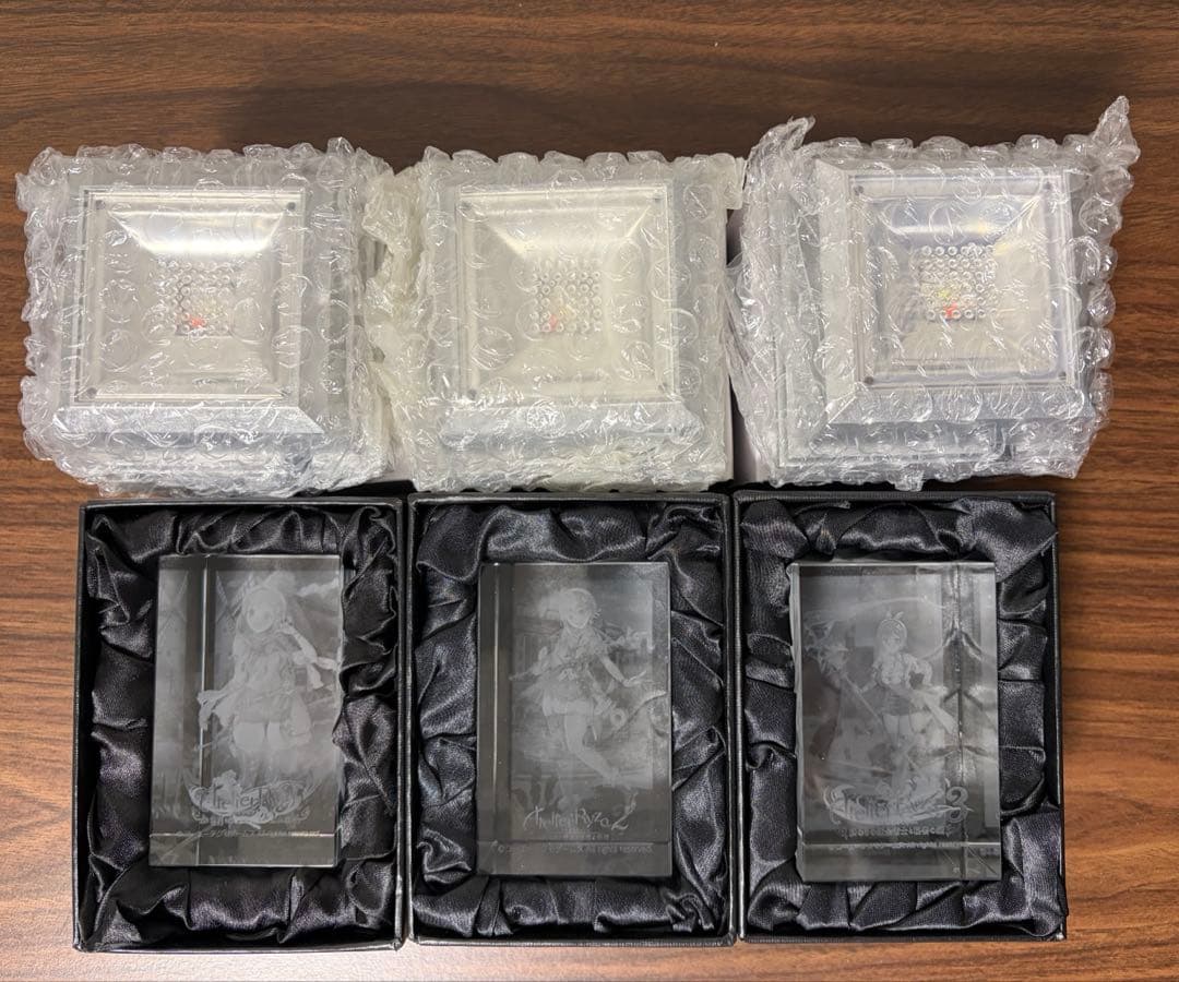 ライザのアトリエ　3Dクリスタル　3点セット