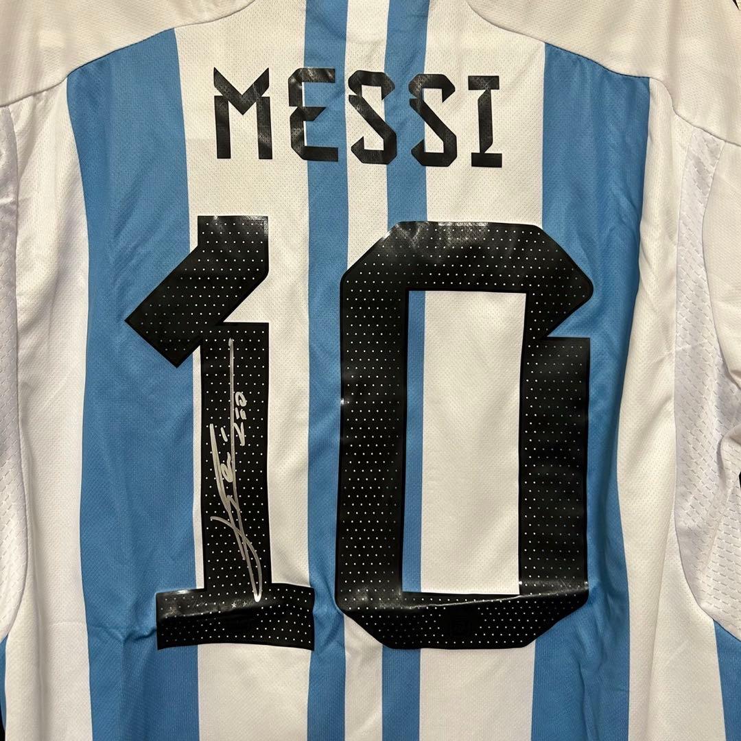 【メッシサイン入りシャツ10番~鑑定書付き~】アルゼンチン代表