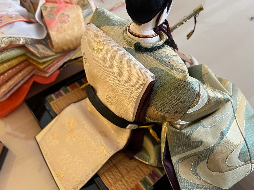 超豪華正絹★親王飾り★京人形　金沢金箔屏風