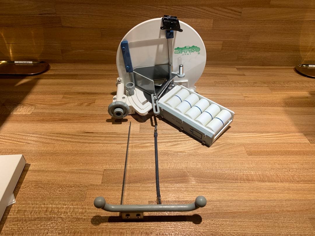 中古　千葉工業所　手動ネギ丸120 研磨機・替刃・ハス切り装置セット