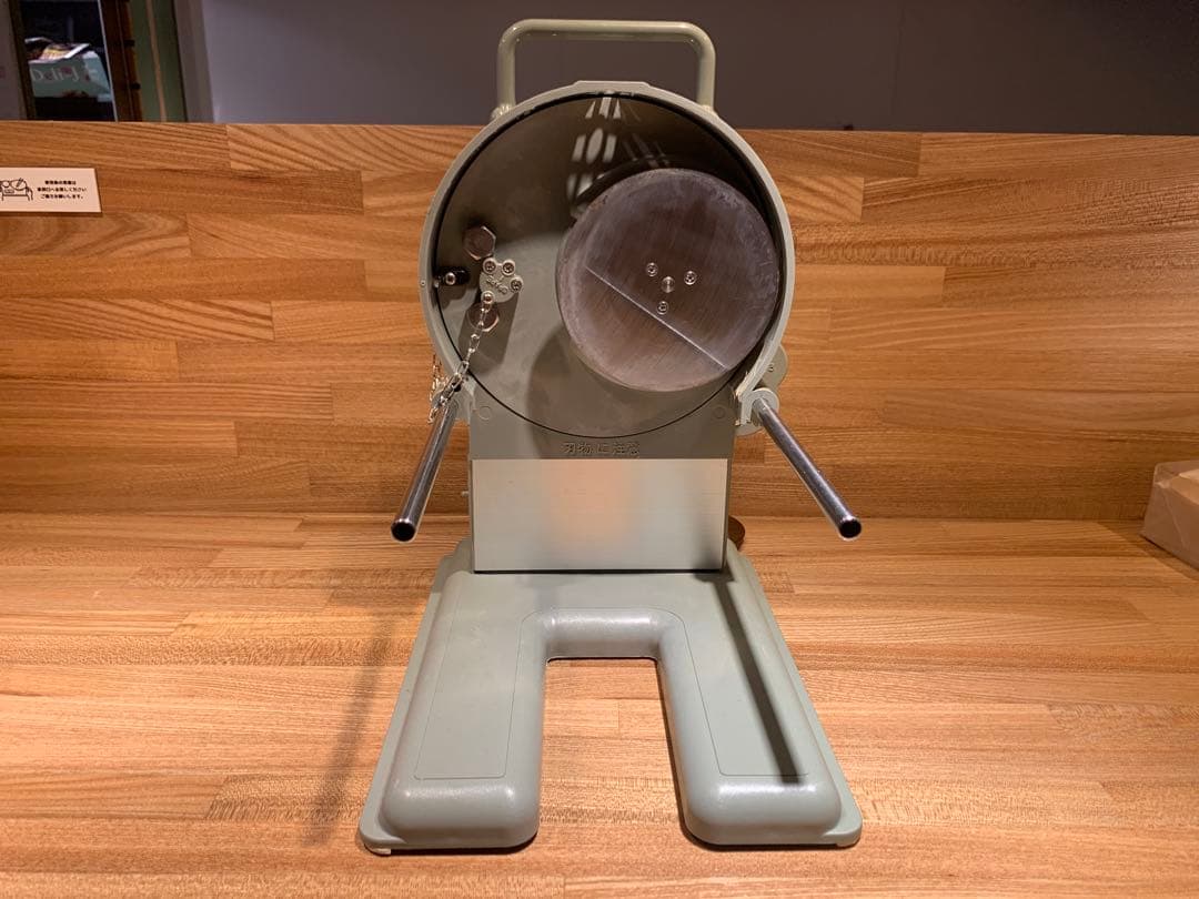 中古　千葉工業所　手動ネギ丸120 研磨機・替刃・ハス切り装置セット