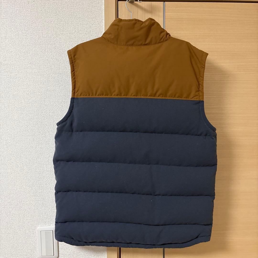 patagonia ダウンベスト ブラウン/ネイビー