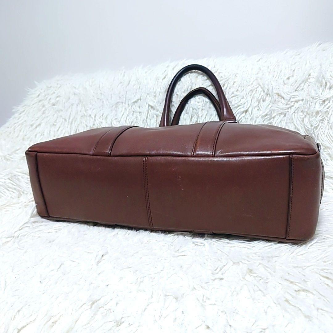 COACH ✨️ オールレザー ビジネスバッグ 2way 3層 ブラウン