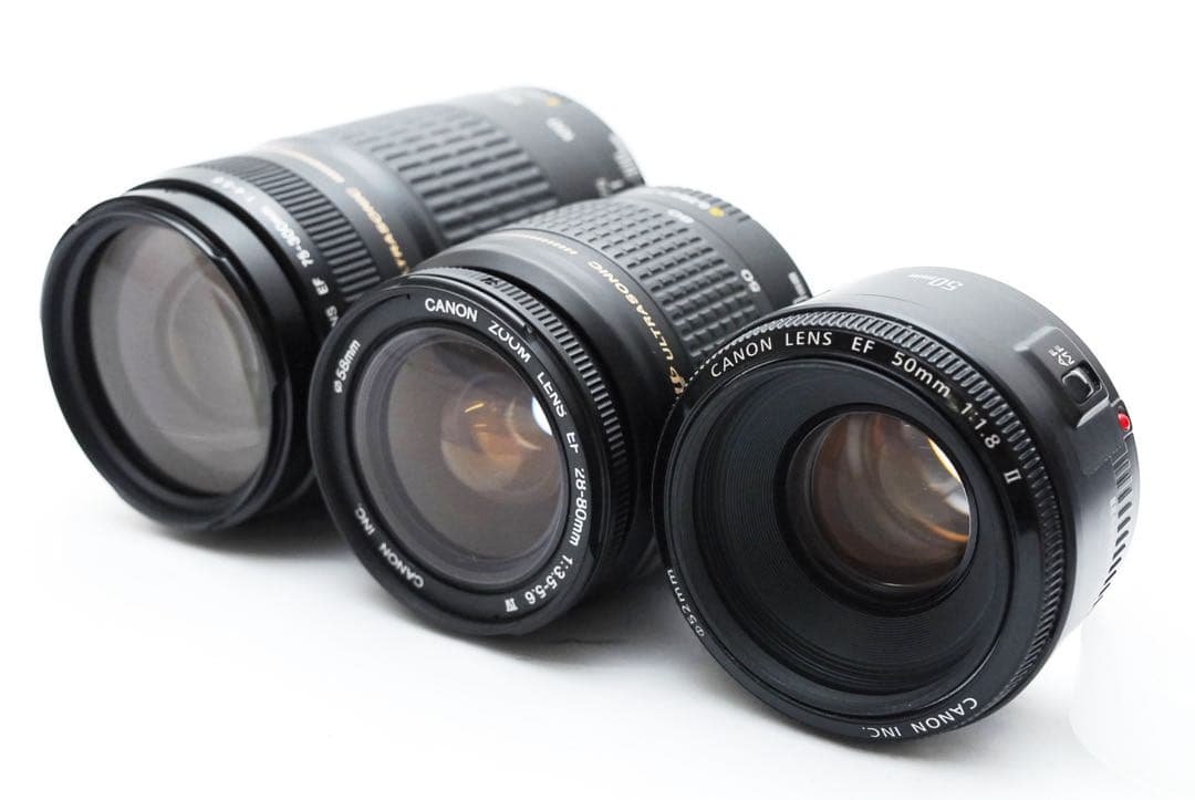 保証付/Canon EOS 90D標準&望遠&単焦点トリプルレンズセット