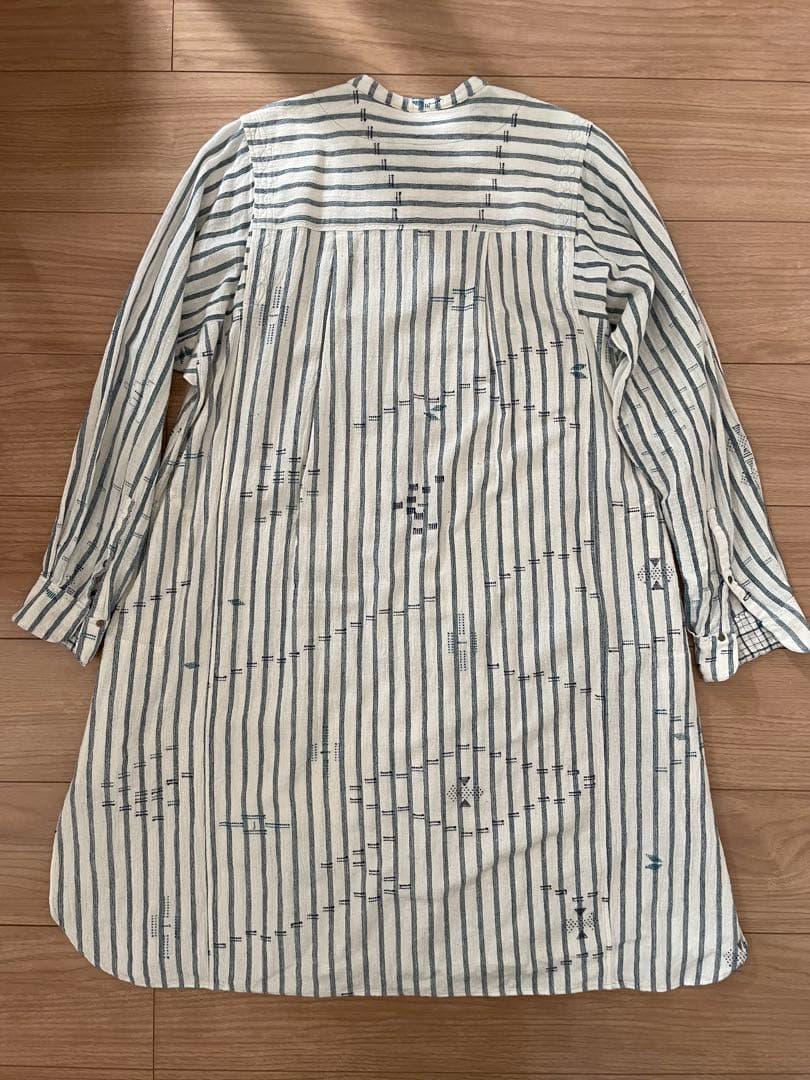 INJIRI インジリ 刺繍カディコットンロングブラウス