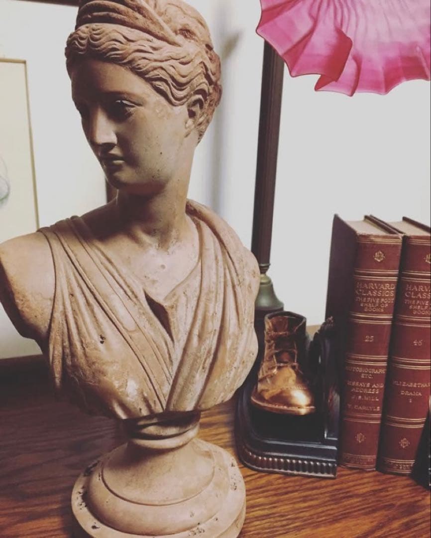 【25%OFF】新春セール♪アメリカ アンティーク☆胸像女神のオブジェインテリア