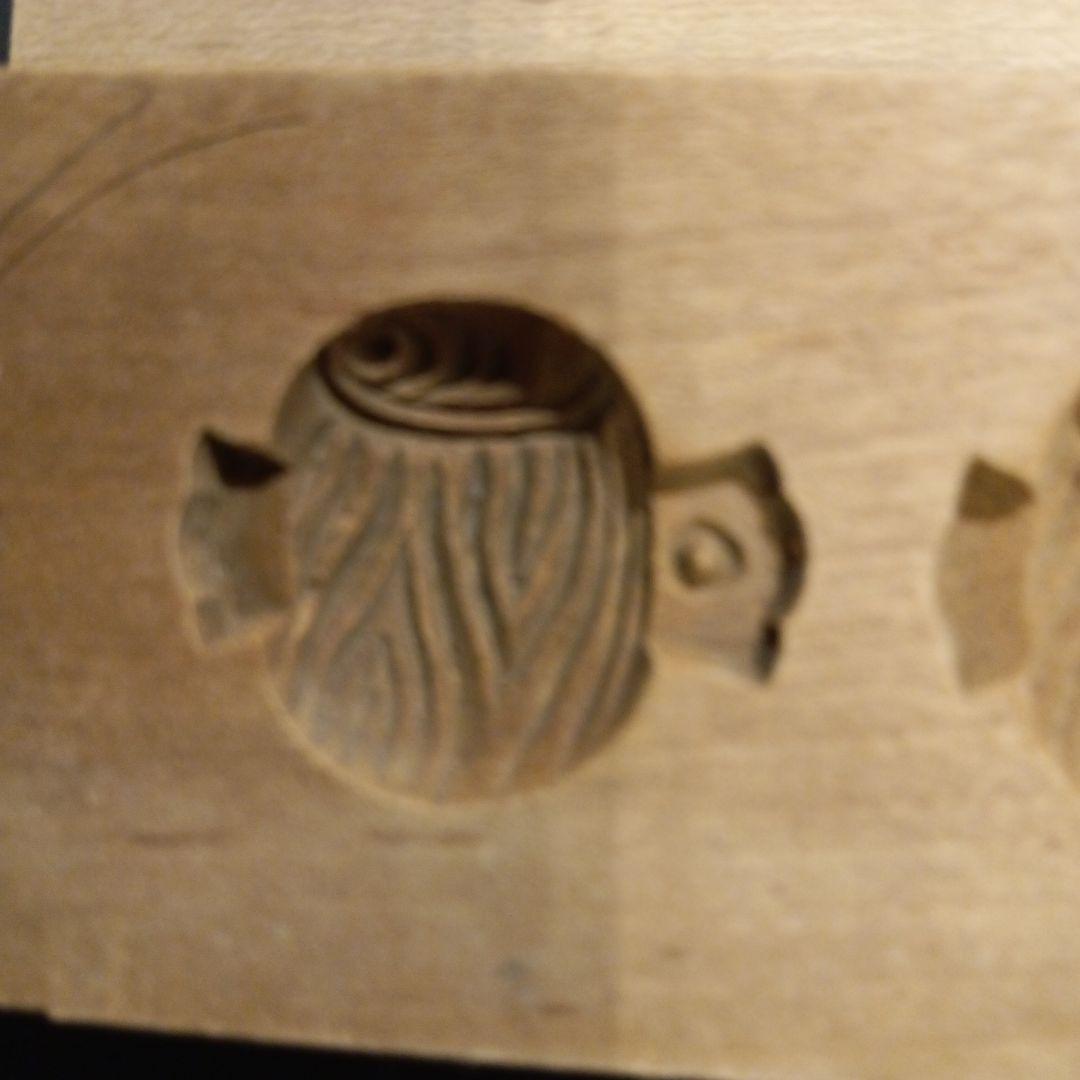 打ち出の小槌　干菓子型 一輪　焼きごて