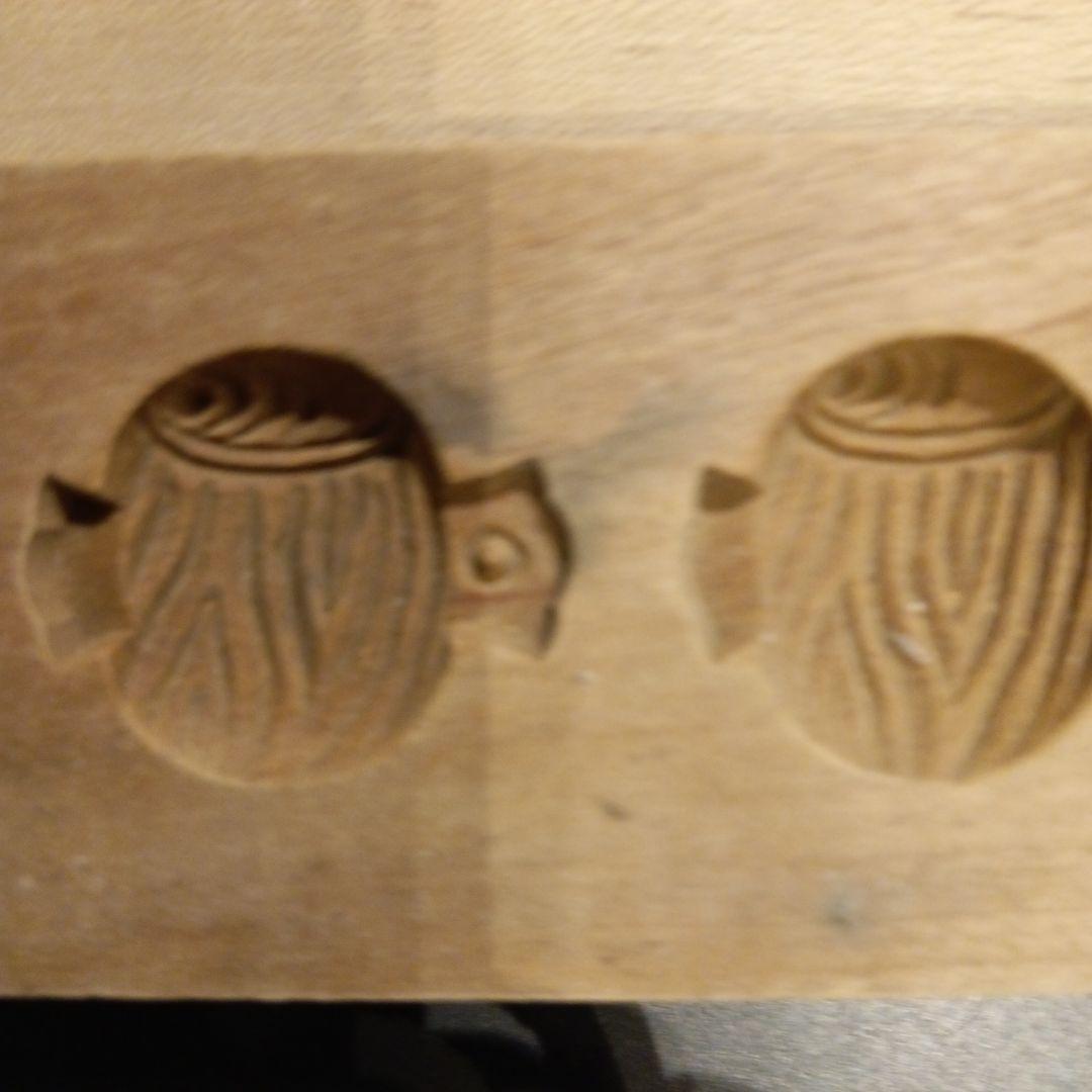 打ち出の小槌　干菓子型 一輪　焼きごて