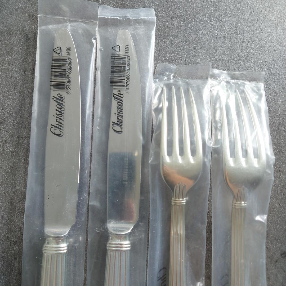 クリストフル アリア テーブルナイフ テーブルフォーク 未開封 4点