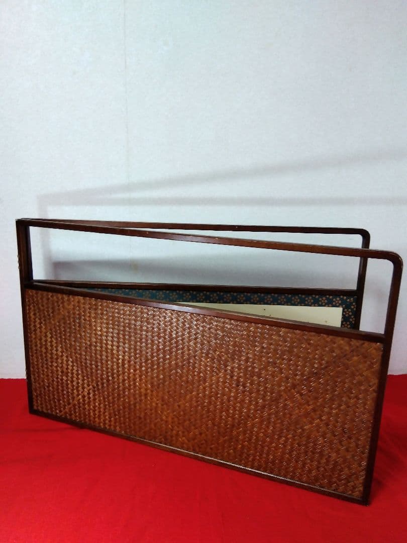 茶道具 両面開き 扇面 かな百人一首 風炉先屏風 利休梅 網代