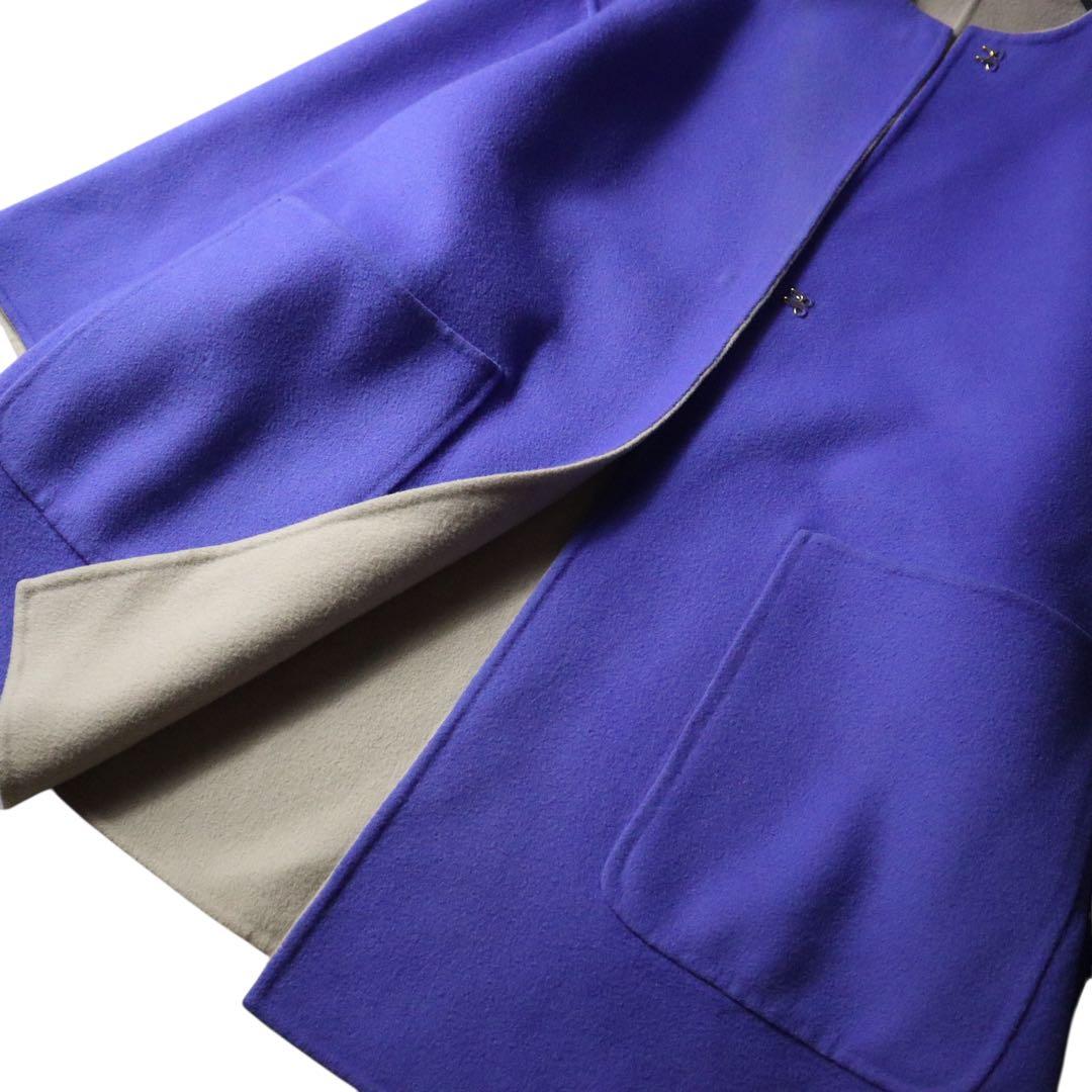 人気完売UNITED ARROWS UBCB パープル　リバー バイカラーコート