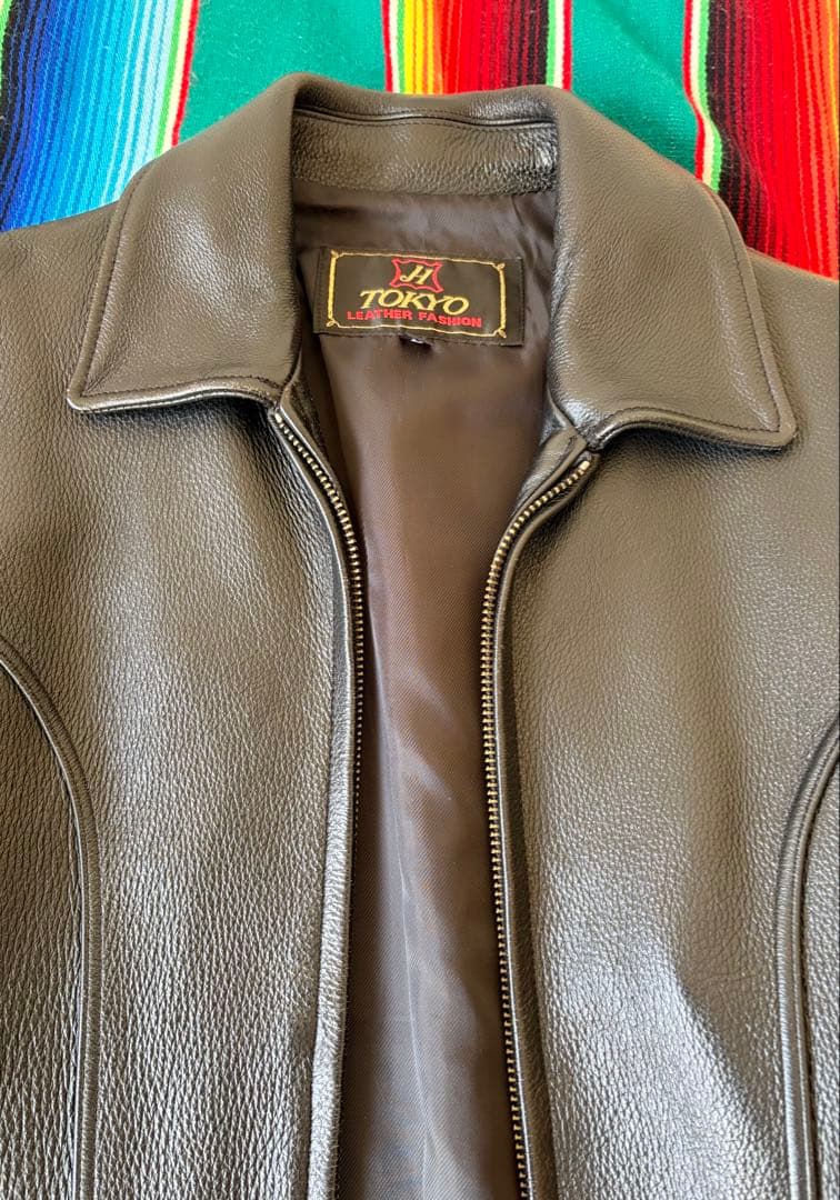 【舶来堂】革ジャン Mサイズ 矢沢永吉 キャロル 昭和レトロ レザージャケット