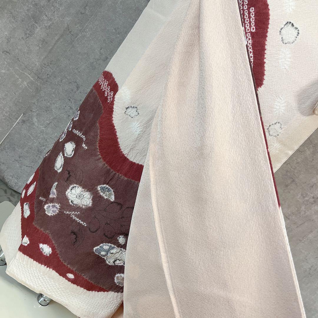 訪問着フルセット　着物　正絹　辻ヶ花　大人ピンク　K4