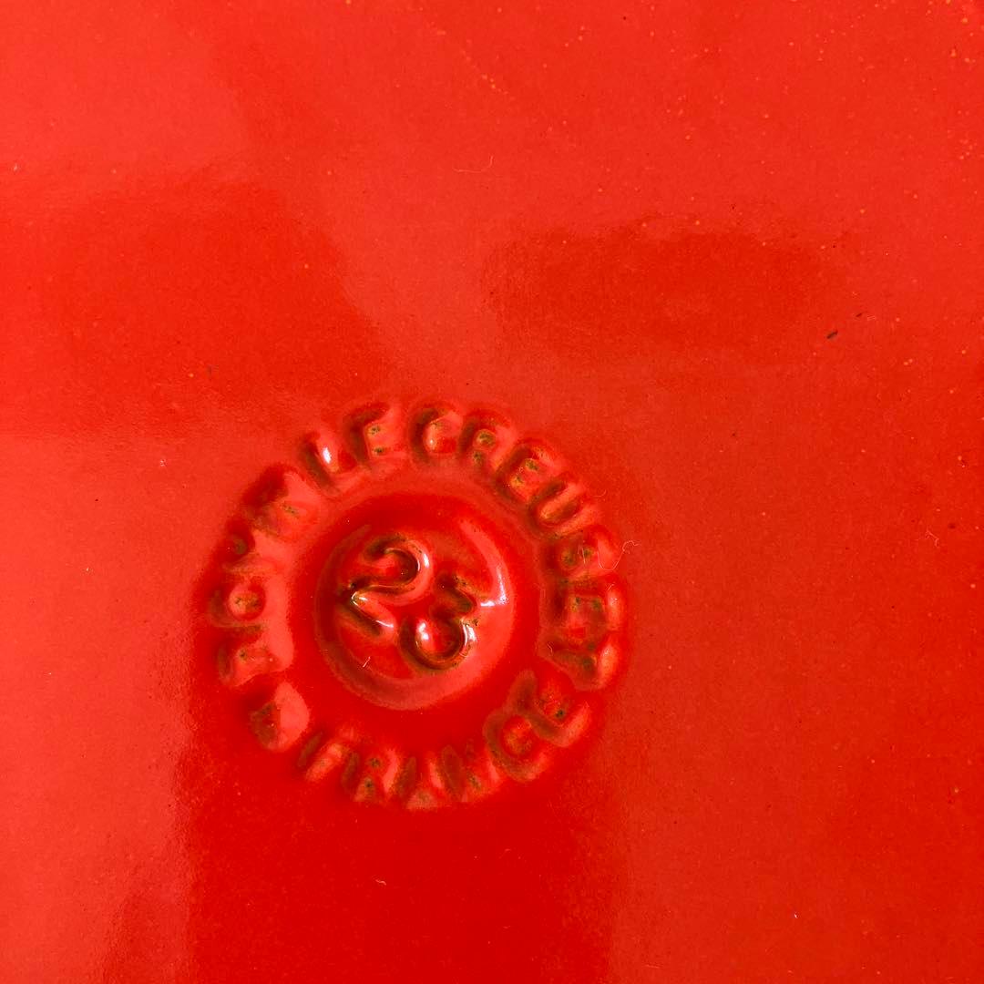 ＊未使用＊　ル・クルーゼ23cm スキレット オレンジ