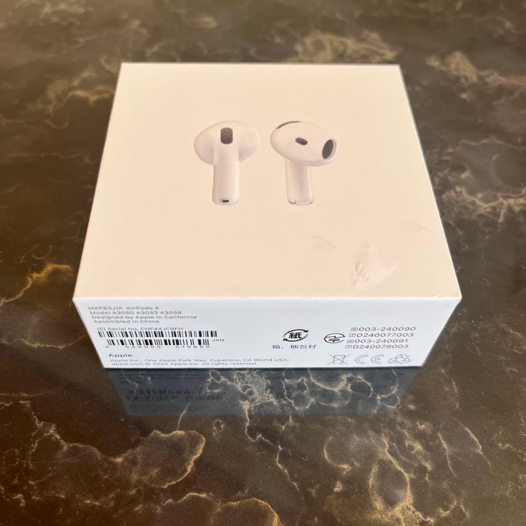 新品未開封　　AirPods 4 本体 ノイキャン非搭載モデル