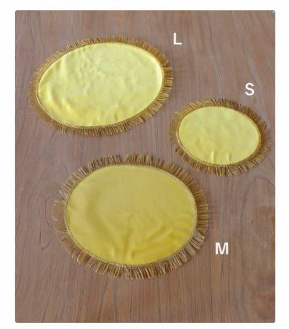 ドイリー・ベロアマスタード・アンティークブレード　Mサイズ