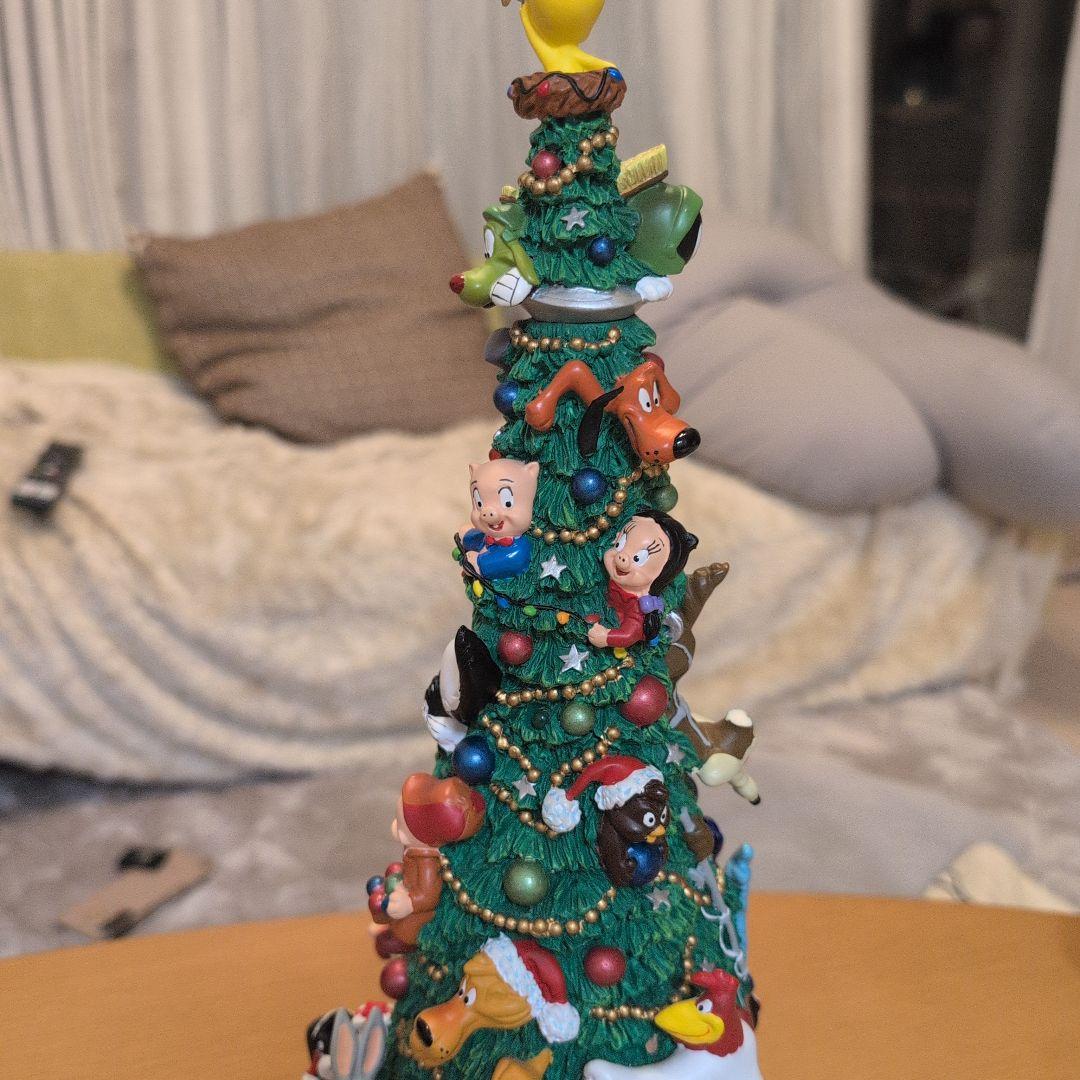 ディズニーキャラクター装飾 LEDライト付きクリスマスツリー 約30cm