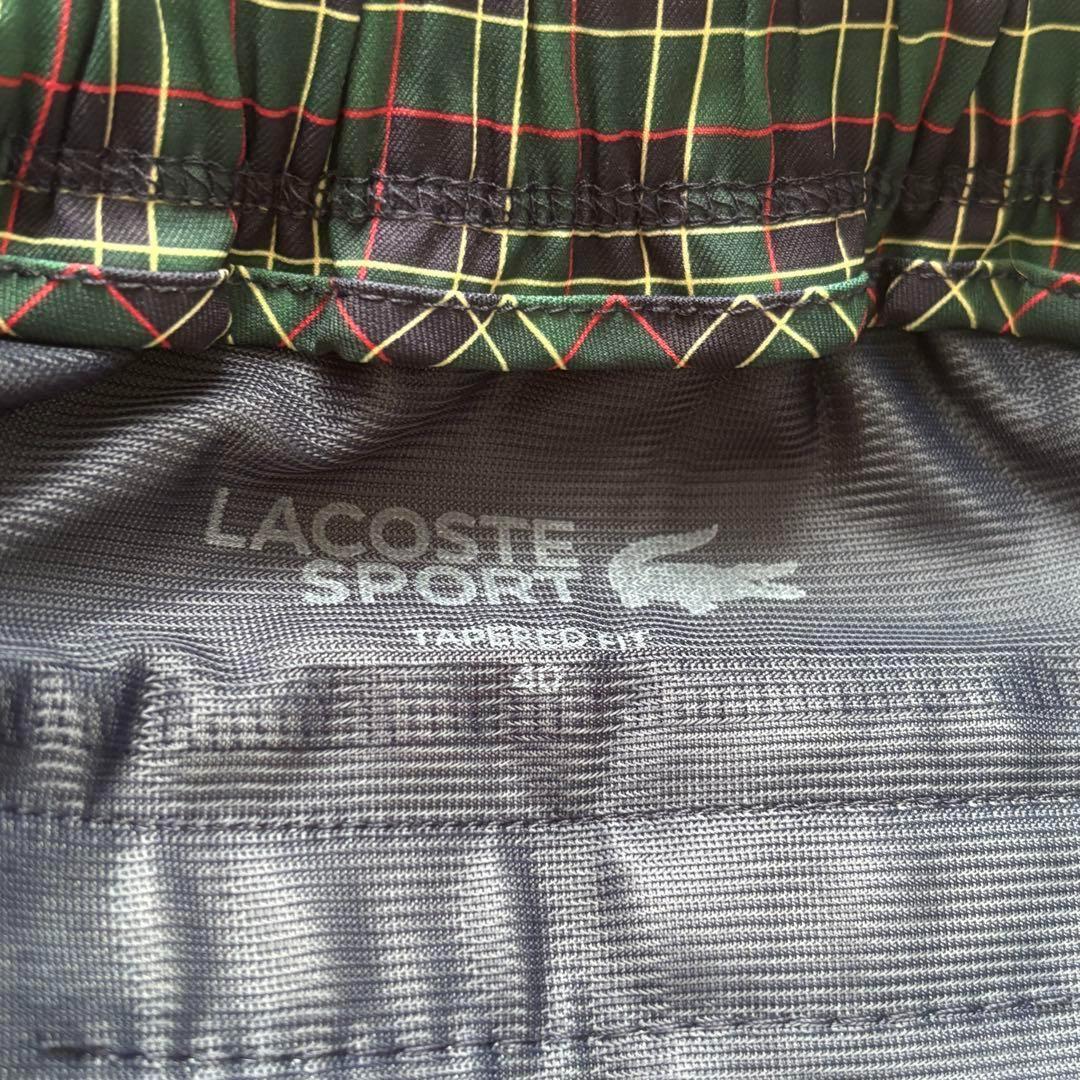 新品 タグ付 ラコステ ゴルフ パンツ チェック柄 レディース XL ◎