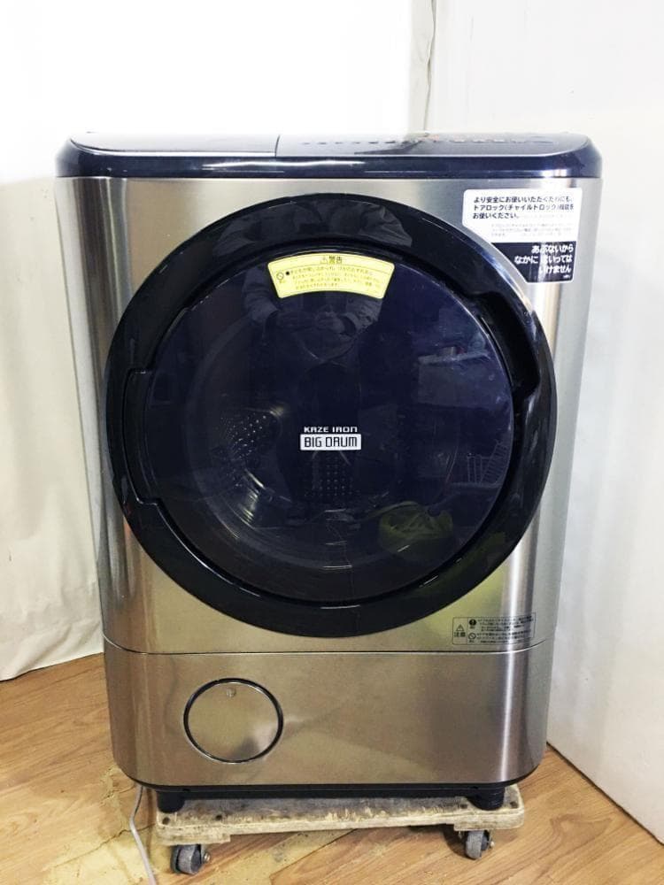 30日迄！19年製★日立 12kg ドラム洗濯機【BD-NX120CL】