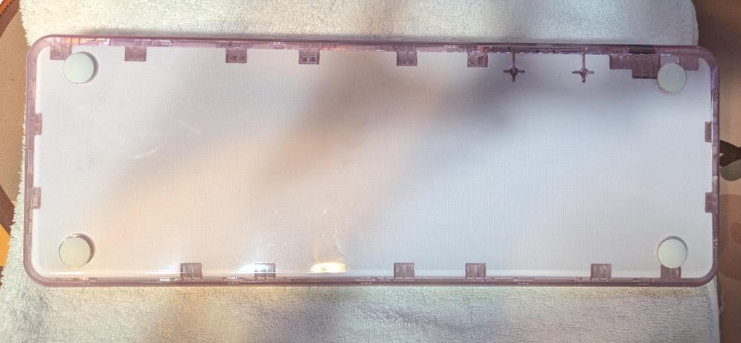 Yunzii X71 ピンク クリアメカニカルキーボード