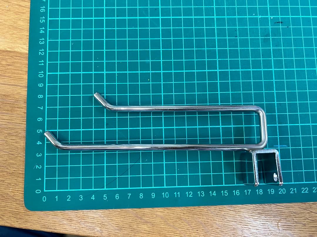 かず　店舗用品　角バー用 2段フックハンガー　全長19cm 120本セット