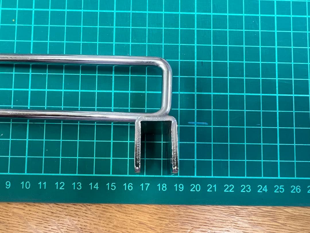 かず　店舗用品　角バー用 2段フックハンガー　全長19cm 120本セット