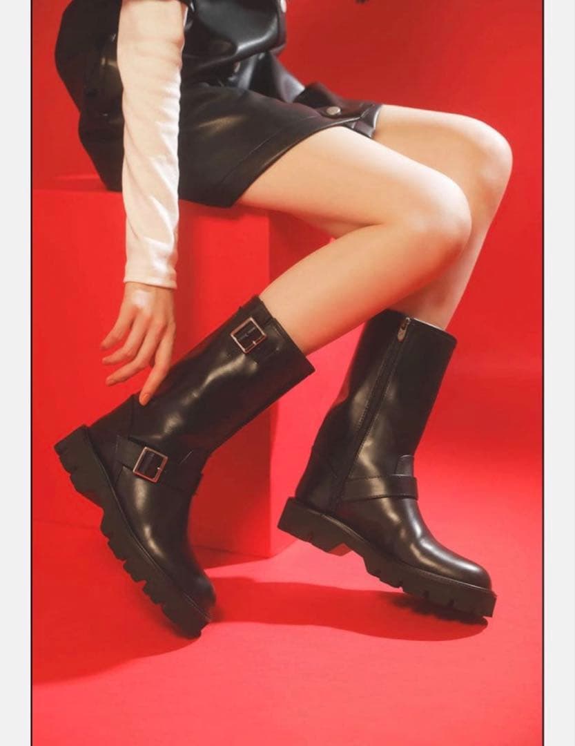 【未着用】NANA×銀座かねまつコラボ エンジニアブーツ 24cm 大崎ナナ