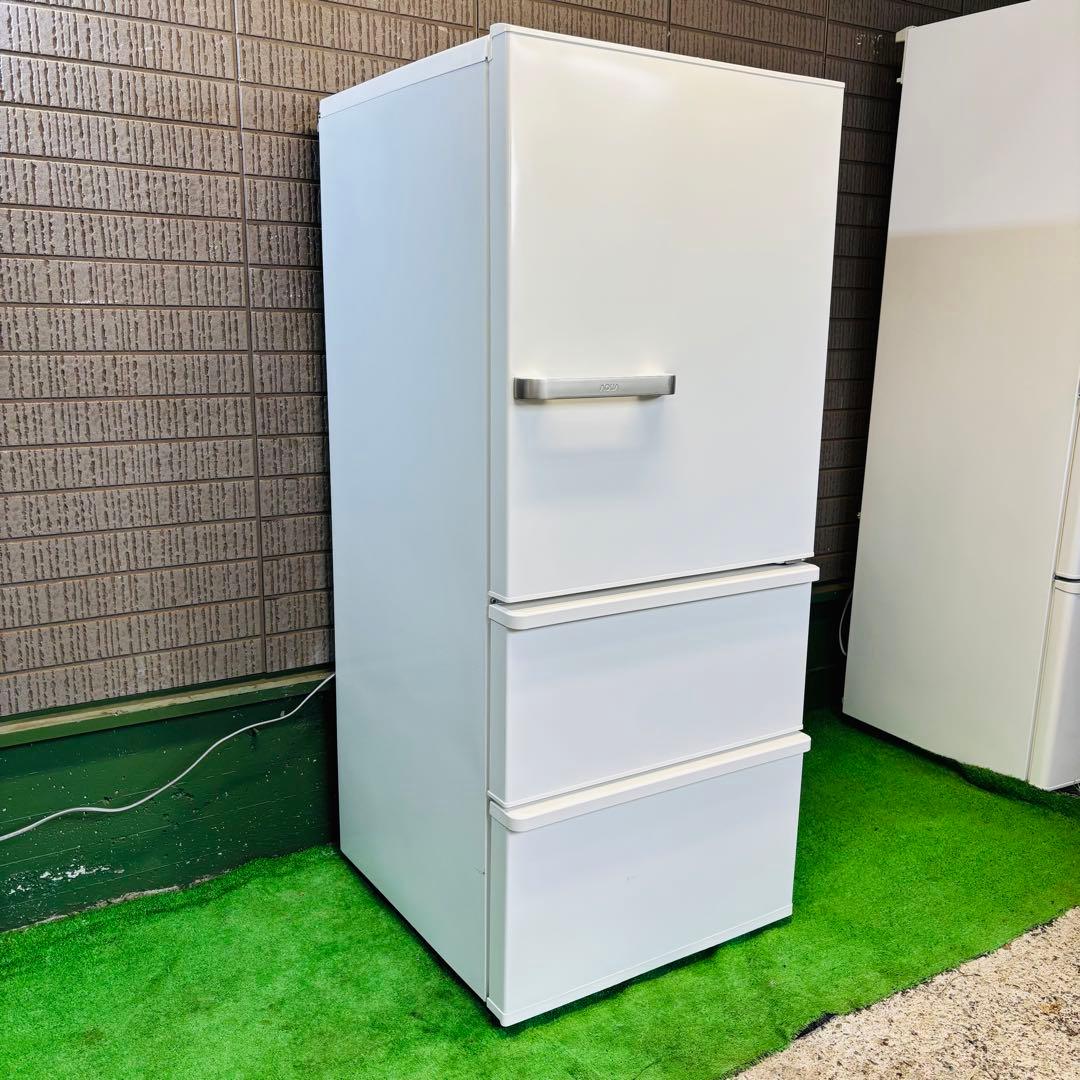 AQUA 272L 冷蔵庫 大きめ ロータイプ 2019年製【地域限定配送無料】