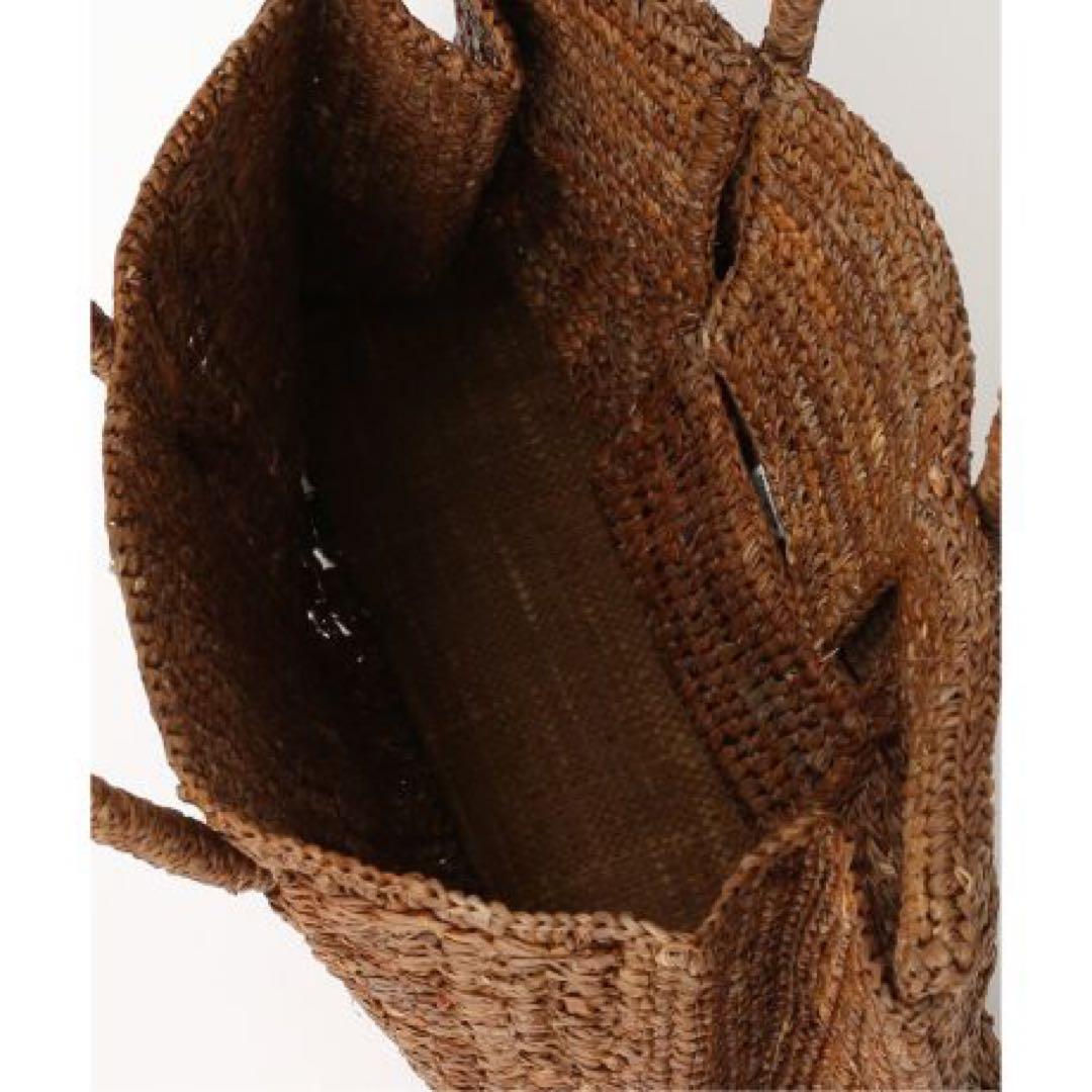 メゾンエヌアッシュパリ【美品】DAHLIA MINI Bag ラフィアバッグ